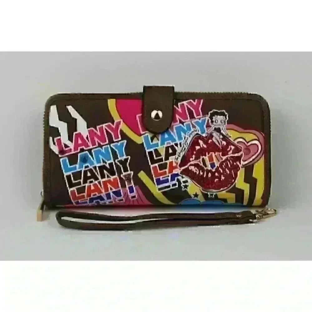 NEW Betty Boop Women's Lany Vegan Wristlet Wallet - Picture 5 of 6